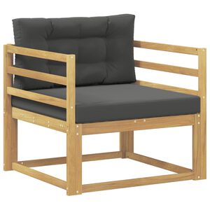 vidaXL Srednja sofa za van Poliester Bijela