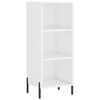 vidaXL Komoda sjajna bijela 34,5 x 32,5 x 90 cm od konstruiranog drva