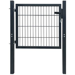 vidaXL Vrata za ogradu Čelik Antracit 100x100 cm