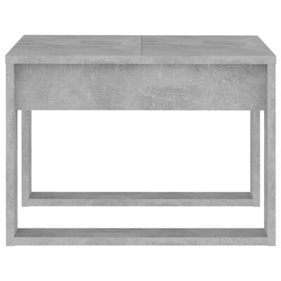 vidaXL Bočni stolić siva boja betona 50 x 50 x 35 cm od iverice