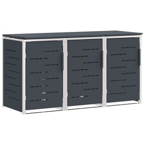 vidaXL Skladi&scaron;te za kanta za smeće Antracit 207 x 77,5 x 112,5 cm