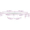 vidaXL Okvir za krevet od masivne borovine 160 x 200 cm
