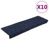 vidaXL Prostirke za stepenice samoljepljive 10 kom 65x21x4 cm antracit pravokutni rub