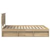vidaXL Krevetna konstrukcija Sonoma 160 x 200 cm Čvrsto borovo drvo