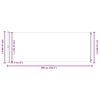 vidaXL Uvlačiva bočna tenda za terasu 220 x 600 cm crvena