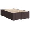 vidaXL Krevet box spring s madracem tamnosmeđi 120 x 190 cm od tkanine