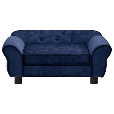vidaXL Sofa za pse plava 72 x 45 x 30 cm plišana