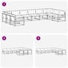 vidaXL Set vanjskih sofa s jastukom 10 pcs Prirodna i bež