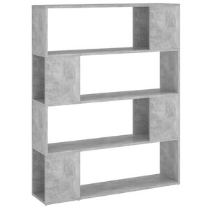 vidaXL Ormarić za knjige / sobna pregrada boja betona 100x24x124 cm