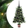 vidaXL Božićno drvce s 150 LED svjetlima s stalakom Zelena 65 cm PE