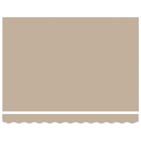 vidaXL Skrovita tenda Bež 350 x 250 cm Poliester i metal