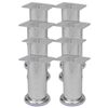 vidaXL Okrugle noge za kauč 8 kom kromirane 120 mm