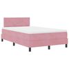 vidaXL LED Box Spring Krevet Ružičasta 120 x 190 cm Bar&scaron;un