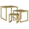 vidaXL stol 3 kom. Prirodna 50,5 x 50 x 46 cm Impregnirana borovina