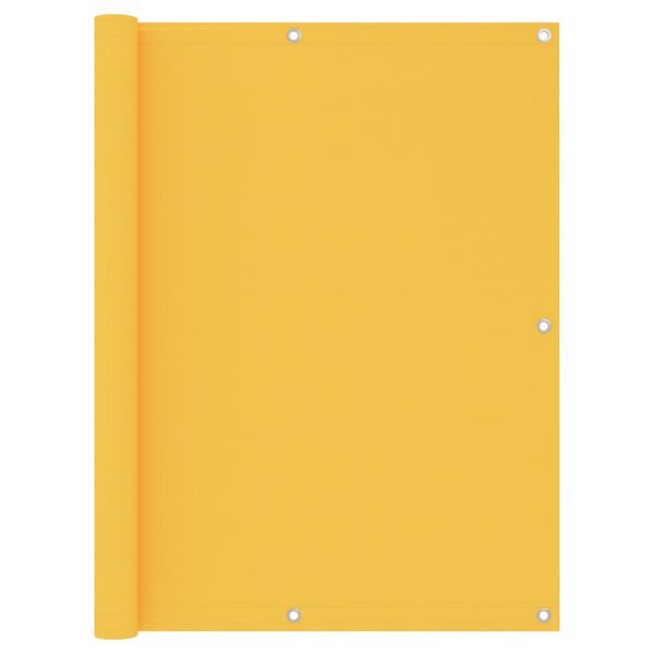 vidaXL Balkonski zastor žuti 120 x 400 cm od tkanine Oxford