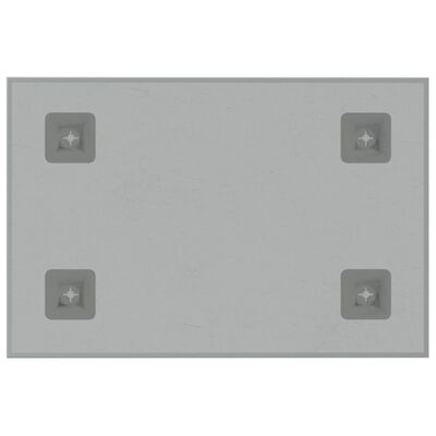 vidaXL Zidna magnetna ploča bijela 30 x 20 cm od kaljenog stakla