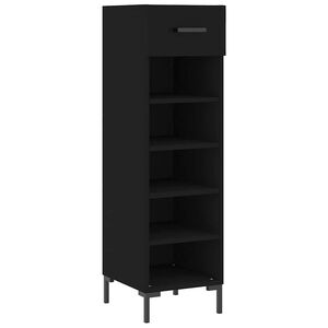 vidaXL Ormarić za cipele crni 30 x 35 x 105 cm od konstruiranog drva