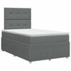 vidaXL Boxspring krevet s madracem Tamnosiva 120 x 190 cm Tkanina