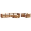 vidaXL Set vanjskih sofa 7 pcs Prirodna Čvrsto drvo akacije