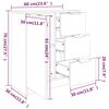 vidaXL Komoda sjajna bijela 60x30x70 cm od konstruiranog drva