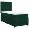 vidaXL Box spring krevet s madracem tamnozeleni 90x200 cm bar&scaron;unasti