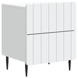 vidaXL Noćni ormar Bijela 43 x 34,5 x 49,5 cm Konstruirano drvo
