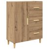 vidaXL Highboard Umjetnički hrast 69,5 x 34 x 180 cm Konstruirano drvo