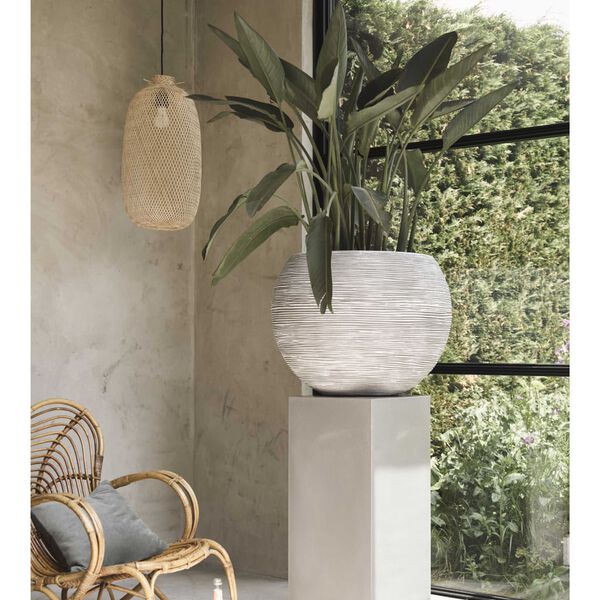 Capi vaza Nature Rib okrugla 62 x 48 cm boja bjelokosti KOFI271