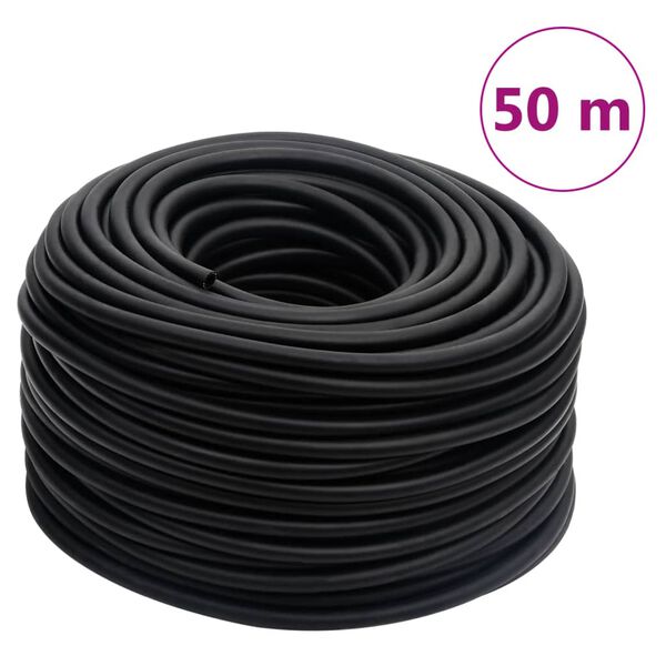 vidaXL Hibridno zračno crijevo crno 0,6 " 50 m od gume i PVC-a