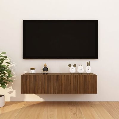 vidaXL Zidni TV ormarići 4 kom boja smeđeg hrasta 30,5 x 30 x 30 cm