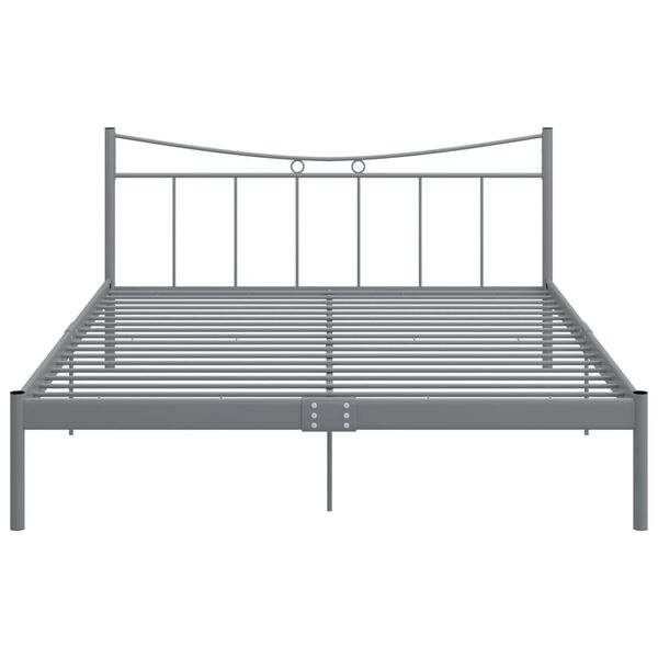 vidaXL Okvir za krevet sivi metalni 140 x 200 cm
