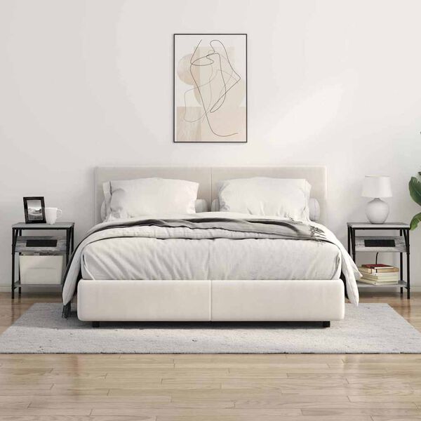 vidaXL Noćni ormar Siva Sonoma 38 x 30 x 48 cm Konstruirano drvo