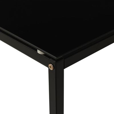 vidaXL Bočni stolić crni 40 x 40 x 60 cm od kaljenog stakla