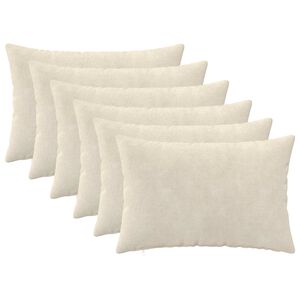 vidaXL Presvlaka za jastuk 6 pcs HEERLEN Krem 30 x 50 cm