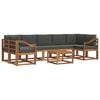 vidaXL Set vanjskih sofa 8 kom. Prirodna i antracit