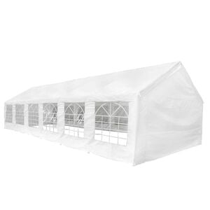 vidaXL Bijeli &scaron;ator za zabave 12 x 6 m