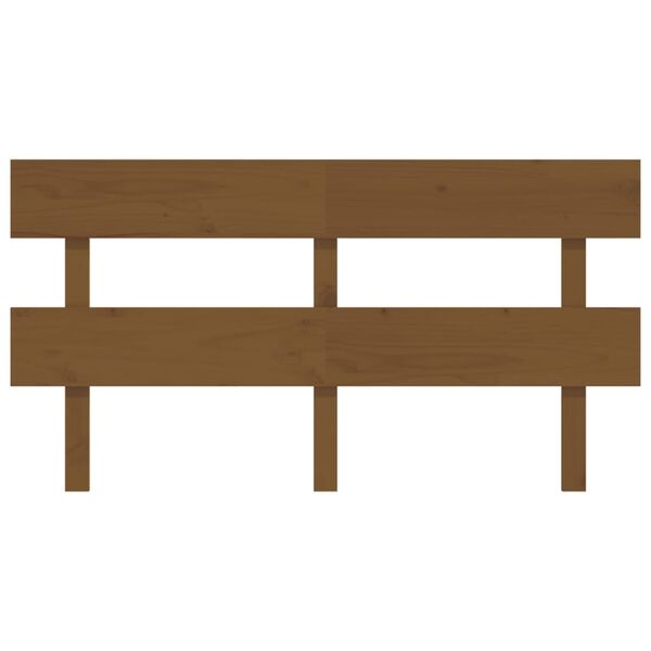 vidaXL Uzglavlje za krevet boja meda 164 x 3 x 81 cm masivna borovina