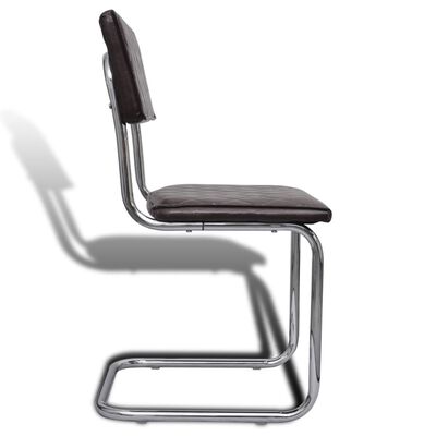 vidaXL Blagovaonske stolice od umjetne kože 6 kom smeđe