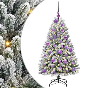vidaXL Umjetno božićno drvce 120 cm 150 LED lampica Topla bijela