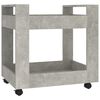 vidaXL Kolica za radni stol boja betona 60x45x60 cm konstruirano drvo