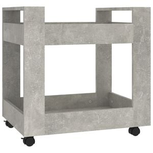 vidaXL Kolica za radni stol boja betona 60x45x60 cm konstruirano drvo