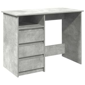 vidaXL Radni stol boja betona 102 x 50 x 75 cm od konstruiranog drva