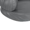 vidaXL Ergonomski pjenasti krevet za pse sivi 75 x 53 cm umjetna koža