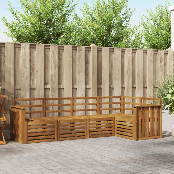 vidaXL Setovi sofa 5 pcs Prirodna Čvrsto drvo akacije