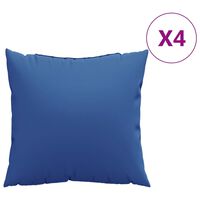 vidaXL Ukrasni jastuci 4 kom kraljevsko plavi 40 x 40 cm od tkanine
