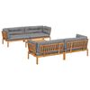 vidaXL 5-dijelna set vrtnih sofa od paleta s jastucima od drva bagrema