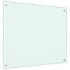 vidaXL Kuhinjska za&scaron;tita od prskanja mliječna 70 x 60 cm kaljeno staklo