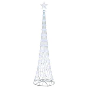 vidaXL LED božićno drvce Hladna bijela 250 cm Metal