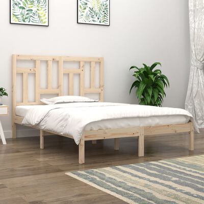 vidaXL Okvir za krevet od masivne borovine 140 x 200 cm