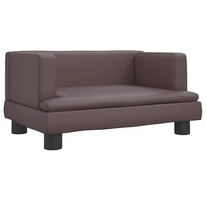 vidaXL Krevet za pse smeđi 60 x 40 x 30 cm umjetna koža